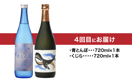 2439  【 全4回 定期便 】【 地元酒屋さんおススメ 】720ml ・ 飲み比べ KN031-T04 本格焼酎 芋焼酎 芋 いも 焼酎 お酒 常温 あさくら ふるさと納税 鹿児島 鹿屋市 おすす