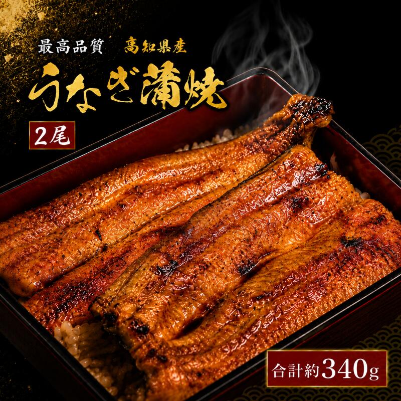 【ふるさと納税】 うなぎ 蒲焼 鰻 蒲焼き 約170g×2尾 高知県産 最高品質 合計約340g タレ 山椒 国産 おすすめ 高知県 南国市