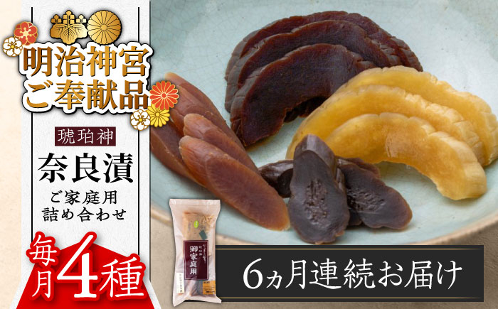 
【全6回定期便】【明治神宮ご奉献品】奈良漬 「琥珀漬」670g ご家庭用 詰め合わせ 《築上町》【有限会社奈良漬さろん安部】 [ABAE029] 60000円
