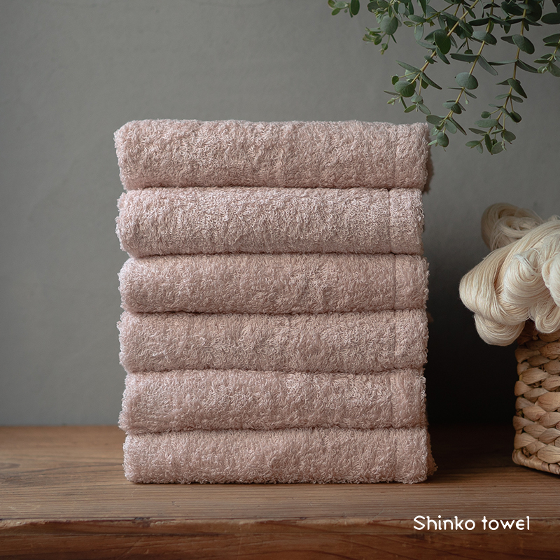 【TVで紹介！】おぅ！え～やん フェイスタオル（ローズ）6枚【泉州タオル 国産 吸水 普段使い 無地 シンプル 日用品 家族 ファミリー】 G2693