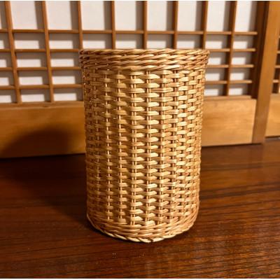 ふるさと納税 養父市 伝統工芸品　杞柳細工のワインホルダー