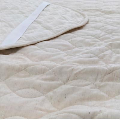 ふるさと納税 和泉市 【セミダブル】和泉木綿リネンコットンガーゼ敷パッド 120×205cm アイボリー　PK1507SD |  | 01