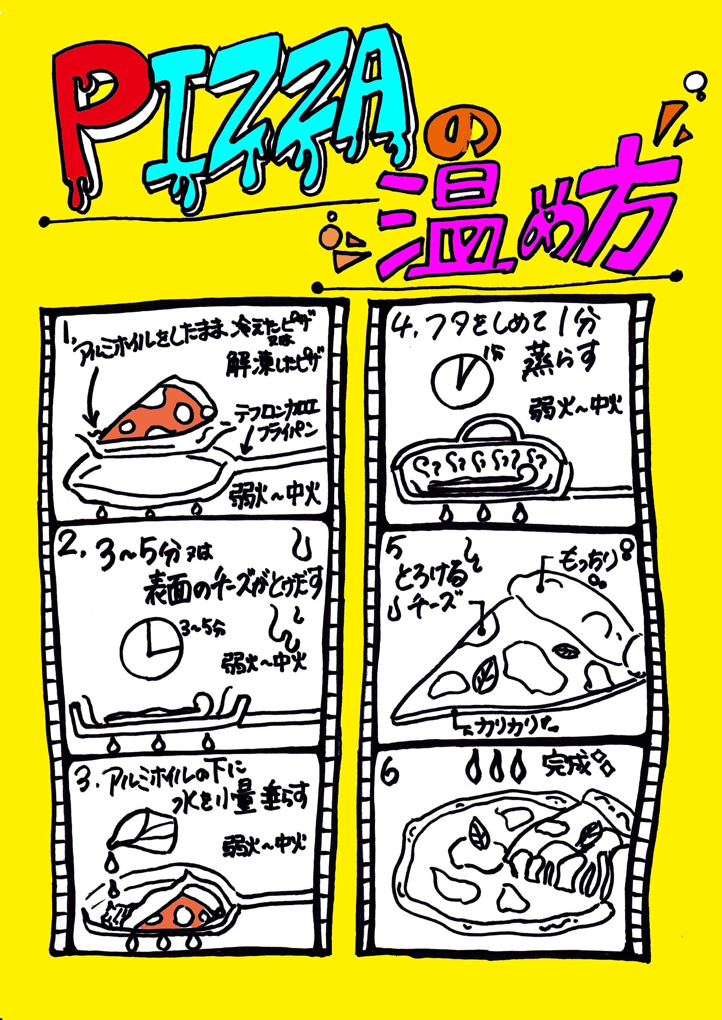 冷凍ピザの温め方