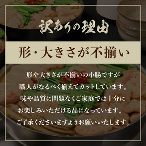 【トメ子精肉店】訳あり 国産牛 醤油もつ鍋セット 10人前　KO2006
