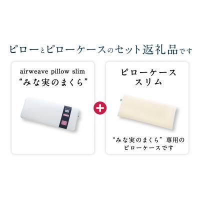 ふるさと納税 幸田町 エアウィーヴ ピロースリム “みな実のまくら” ギフトBOX仕様 (ピローケース スリム付) |  | 02