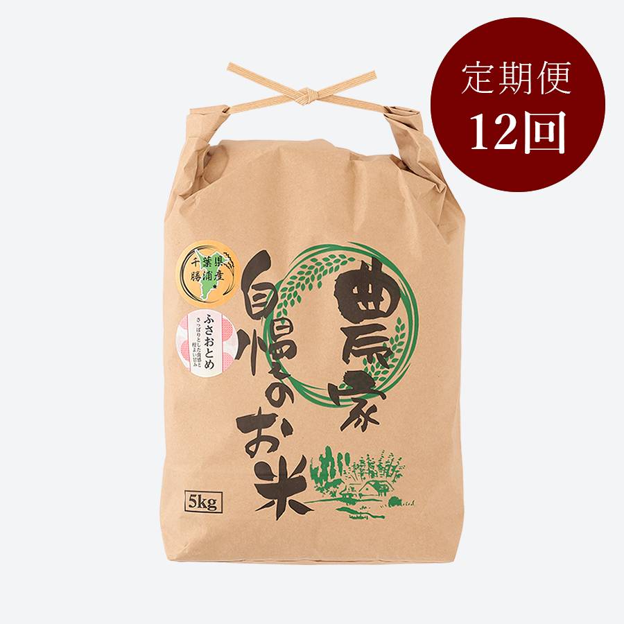 ＜いちの川＞千葉県が独自に育成した早生品種 粒が大きい ふさおとめ ５kg定期便　12カ月コース