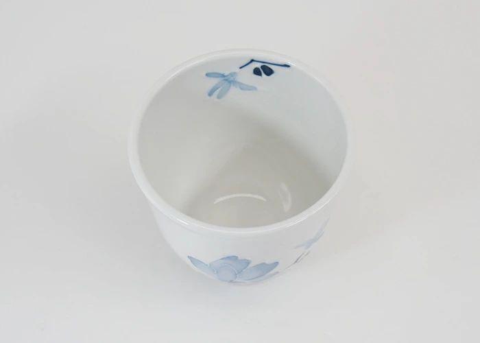 【波佐見焼】　大小ペア２個組のお湯呑 辻が花 【西海陶器】１ １１４６９