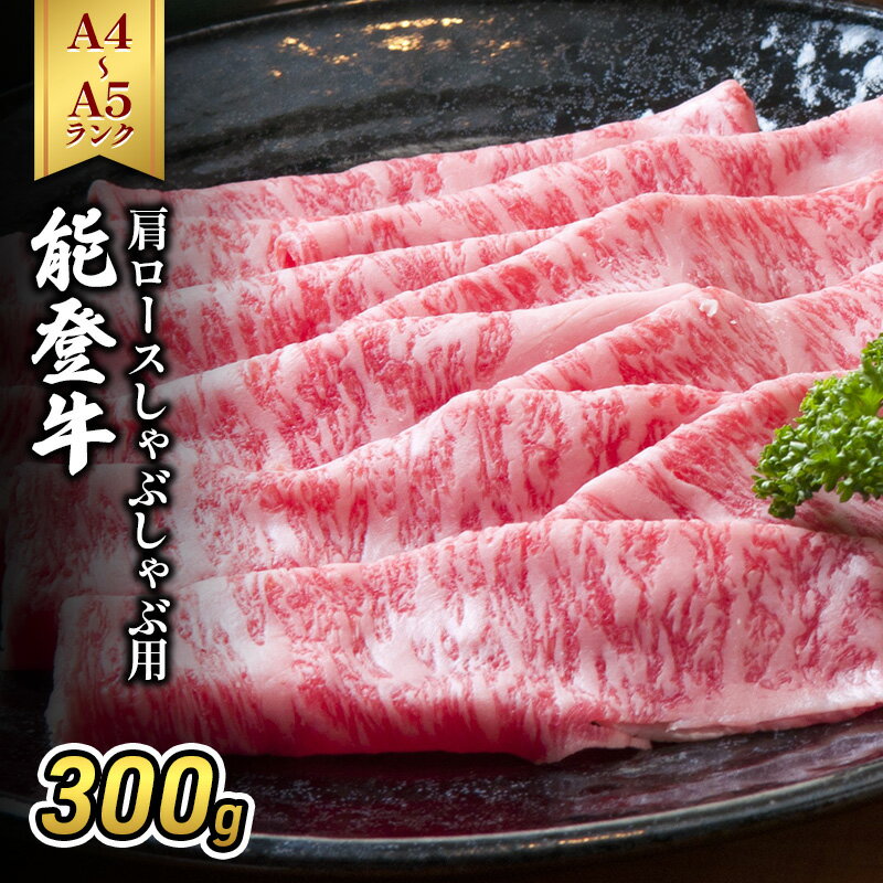 【ふるさと納税】能登牛（4～5等級）肩ロースしゃぶしゃぶ用300g 牛肉 牛