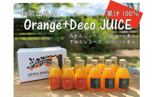 
										
										ジュース飲み比べセット 不知火ジュース みかんジュース 各6本 合計12本セット | 和歌山県 農家自慢 
									