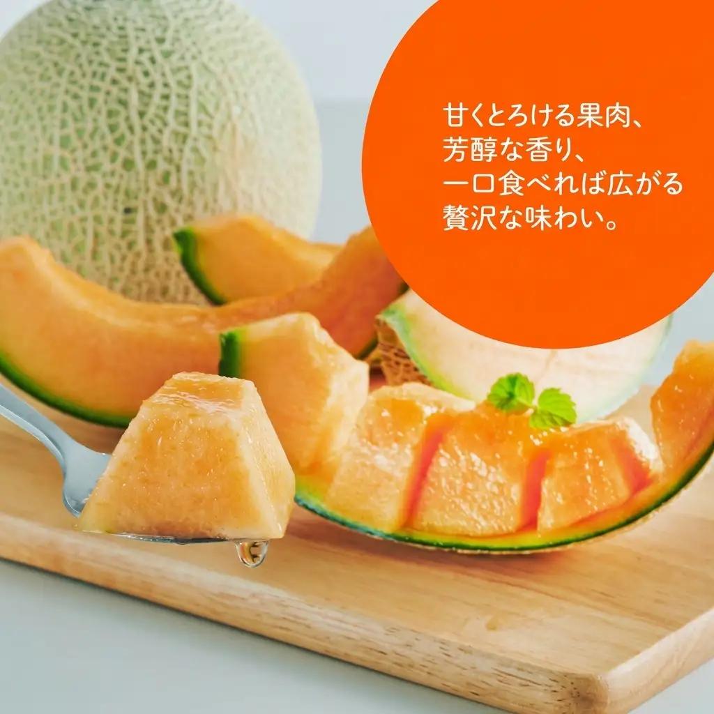 〈2027年発送〉メロン 富良野産 しあわせのメロン 赤肉 大玉 メロン【1玉 約2.3kg】