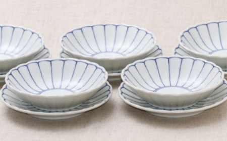 【美濃焼】菊花紋 小鉢・取り皿・豆鉢・豆皿の和食器セット（各5点 合計20点）【うつわやさんーカネ忠】食器 プレート ボウル 副菜鉢 副菜皿 ケーキ皿 取り皿 サラダボウル 和風 料亭風 日本料理 お