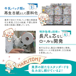 2倍巻き 96ロール相当 トイレットペーパー Penguin パルプ ダブル 48ロール (12ロール×4P)  消臭 無香料 エンボス加工 長巻き 長持ち 防災 備蓄 日用品 生活用品 富士市 [s