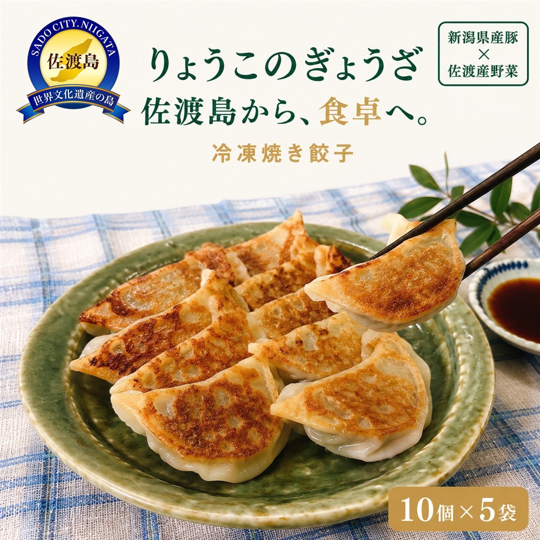 【ふるさと納税】りょうこのぎょうざ50個(10個入り×5パック)