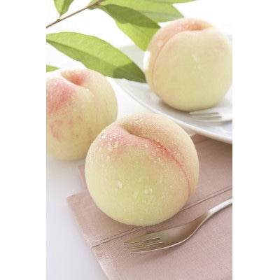 岡山県産おかやま夢白桃3玉【ロイヤル】【配送不可地域：離島】