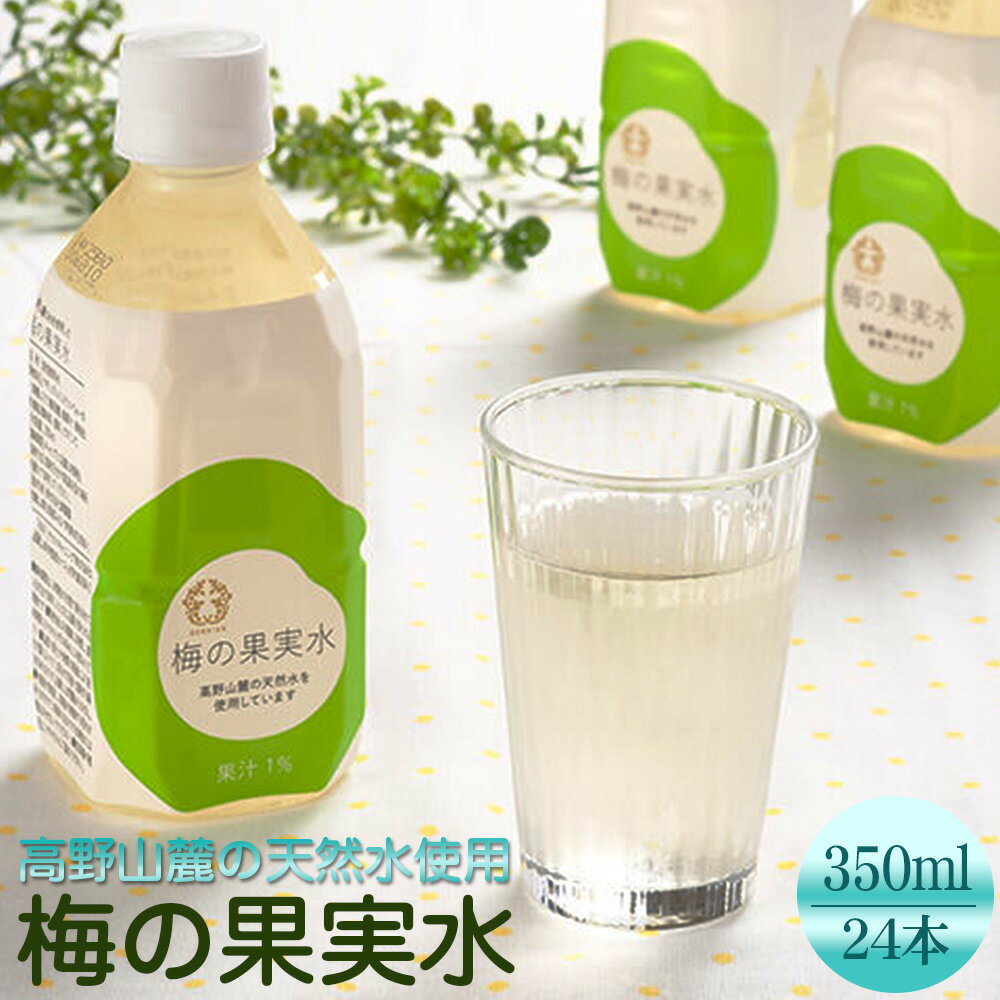 【ふるさと納税】梅の果実水 350ml 24本入り | 和歌山 和歌山県 みなべ町 うめ 梅