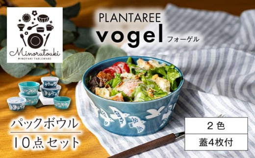 【美濃焼】PLANTAREE-vogel- パックボウル 10点セット【みのる陶器】小鉢 鉢 ボウル [MBF086]