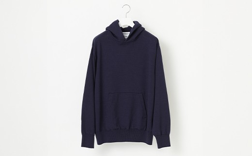 ≪順次発送≫【THISISASWEATER.】A3: A SWEATER IS FOR EVERYDAY. Hoodie NAVY ネイビー カシミヤセーター 服 洋服 ユニセックス メンズ レディース ブランド 数量限定 山形県 山辺町 サイズ0 yt-sehdn0-sn