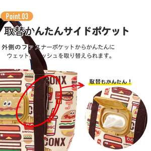 ティッシュポケットランチバッグ	バーガーコンクス
