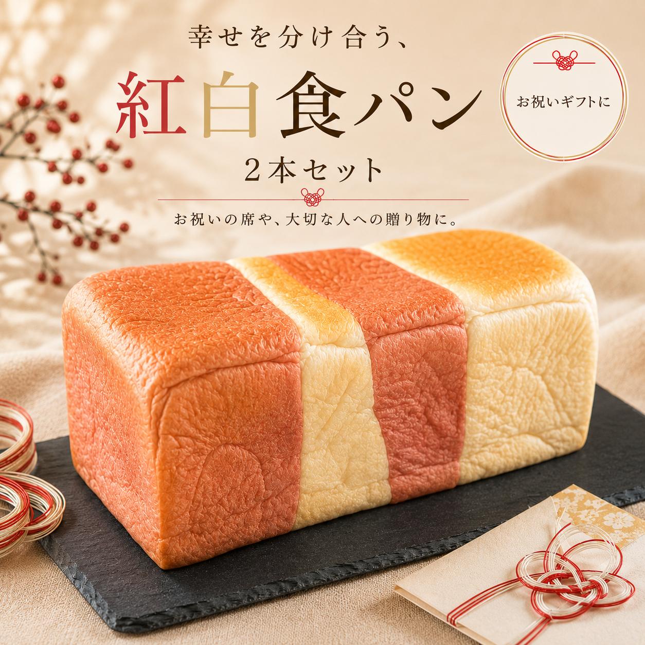 【ふるさと納税】 パン 食パン 紅白食パン 2本 4斤 冷凍 食ぱん しょくぱん ショクパン パン トースト とーすと 手作り 食事パン 美味しい 朝食 朝 パン ご飯 ランチ 昼食 おやつ パン詰合せ ぱん pan ギフト プレゼント パン 10000円 贈答 66BAKEHOUSE 神奈川 海老名