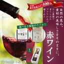 【ふるさと納税】＜選べるラベル＞赤ワイン 720ml 1本／奈良県 国産 川上農園