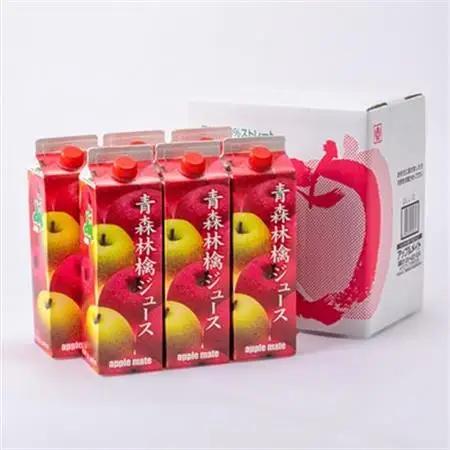 青森林檎ジュース1,000ml×6本【配送不可地域：離島・沖縄県】【1655006】