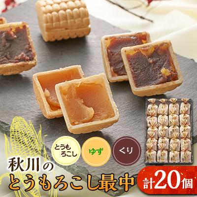 ふるさと納税 あきる野市 秋川のとうもろこし最中(20個入)【お茶ぞっぺの中島屋(あきる野の匠)】