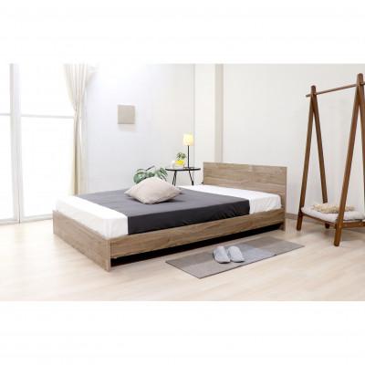 ふるさと納税 知立市 【玄関渡し】584ダブルベッド(ヴィンテージナチュラル)ボンネルコイルマットレス付(1932)