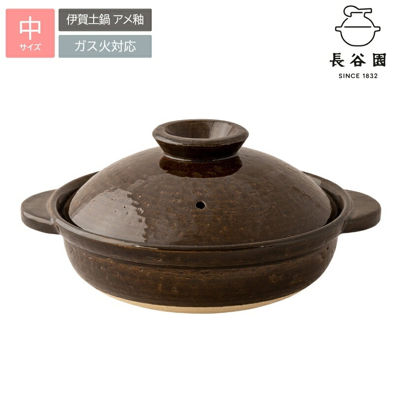 【ふるさと納税】伊賀焼 長谷園 「アメ釉」中 送料無料 贈り物にも最適！ 新生活応援 伝統工芸品 職人技で美味しいごはんを食卓へ【ngtn0045】