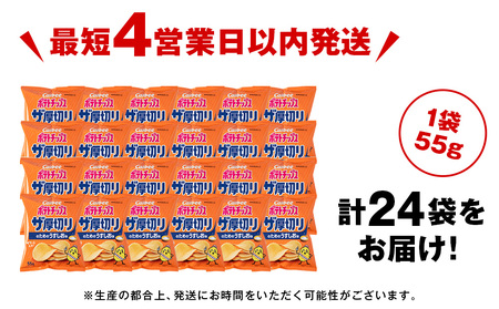 ポテトチップスザ厚切りのための うすしお味 ５５g ２４袋 ２箱