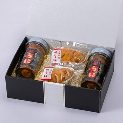 ふるさと納税 青森県 青森県産粒うに(50g×2本)と、焼きうに(40g×2個)のセット |  | 01