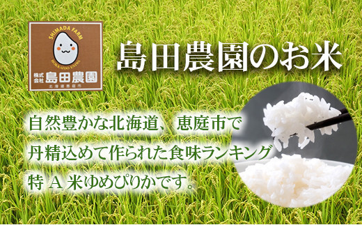 「恵庭産たつやのゆめぴりか」10kg（5kg×2袋）