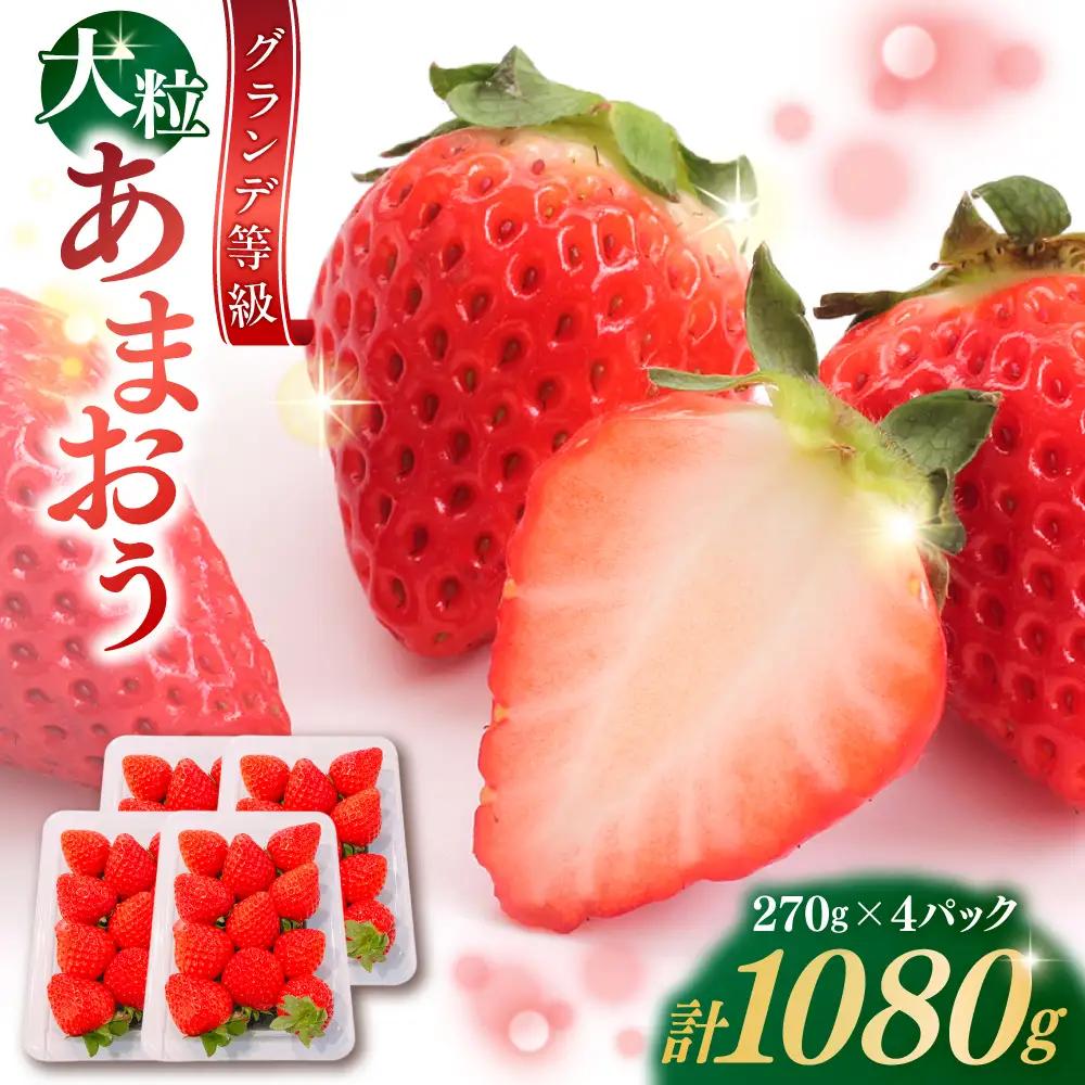 【先行予約】博多あまおう いちご 1080g [BGBQ001] あまおう