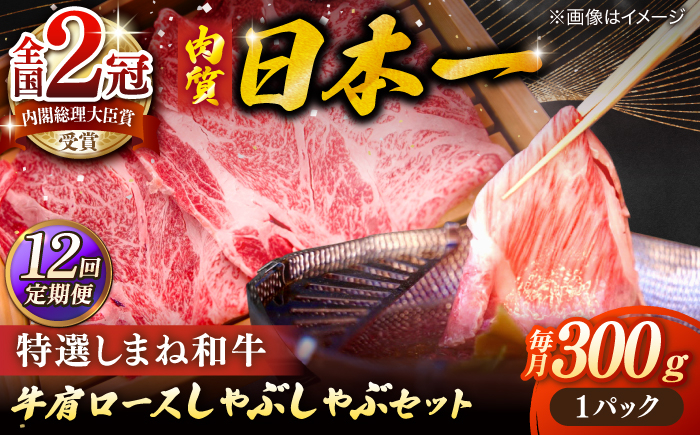 
                  【全12回定期便】牛肉 肉質日本一！特選しまね和牛しゃぶしゃぶセット(300g×1パック) 人気 おすすめ 島根県松江市/株式会社かがり陽 [ALGP007]｜しまね和牛 和牛 国産 牛 定期便 しゃぶしゃぶ 島根 松江 おすすめ 人気 12回 12ヶ月 12ケ月 1年 牛肉 肉 赤身 霜降り すき焼き すきやき 鍋 ご当地 グルメ お取り寄せ 絶品 美味しい おいしい ギフト 贈り物 贈答
                