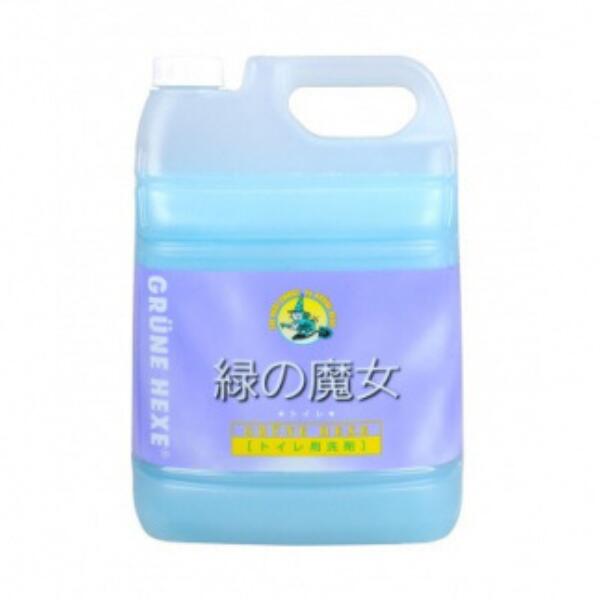 【ふるさと納税】緑の魔女 トイレ 5L |茨城県 龍ケ崎市 洗剤 パイプクリーナー 詰まり 臭い ニオイ 排水溝 環境配慮 詰替え 中性 汚れ 黄ばみ 黒ずみ 強力分解 安心 お中元 お歳暮 トイレ掃除 便器 ピカピカ