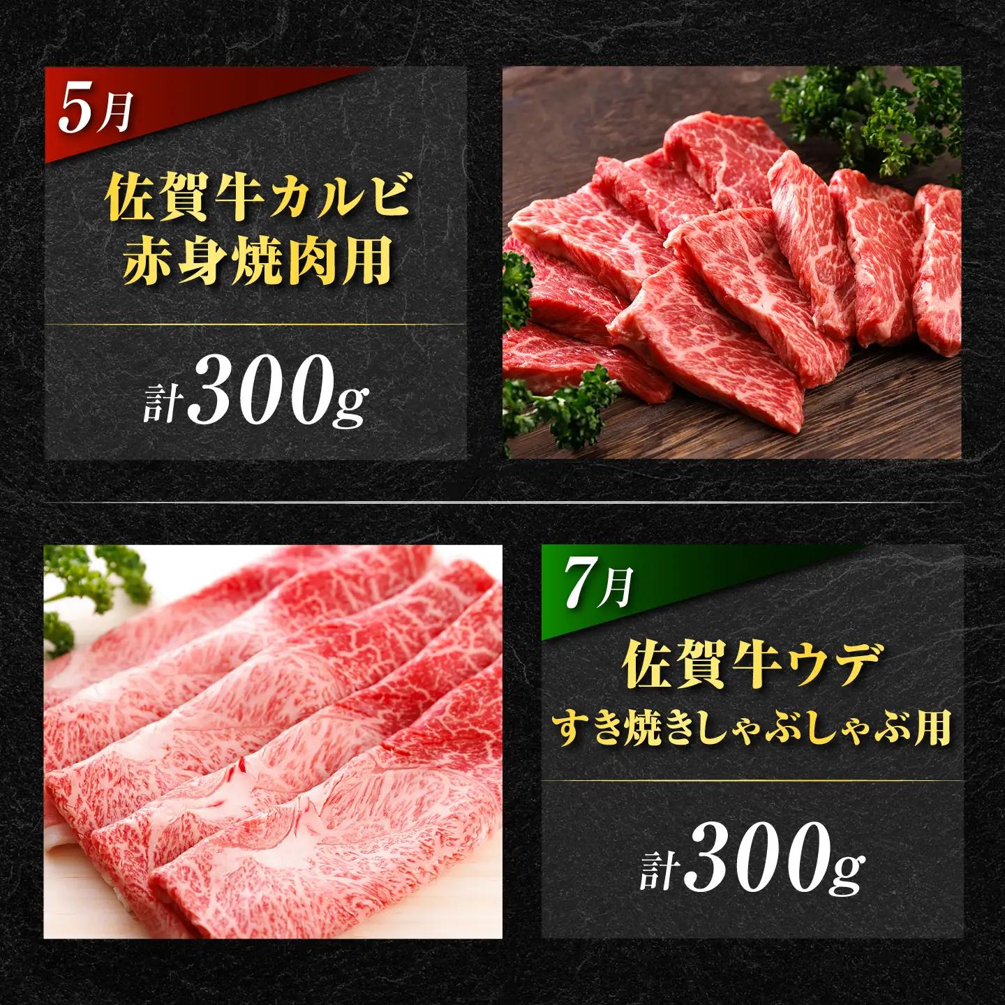 【全6回・奇数月】 佐賀牛 牛定期便 約2人前 [UCC007]