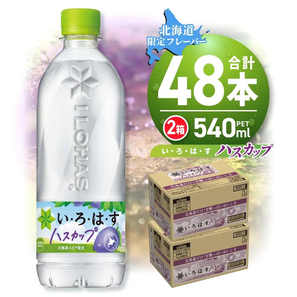  ★北海道限定 フレーバー★い・ろ・は・す ハスカップ 540mlPET×48本 いろはす