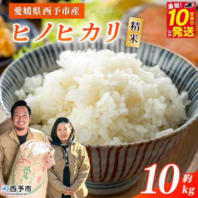 ふるさと納税 西予市 <令和7年産 西予市産 ヒノヒカリ 精米 約10kgひのひかり お米 宇都宮米穀
