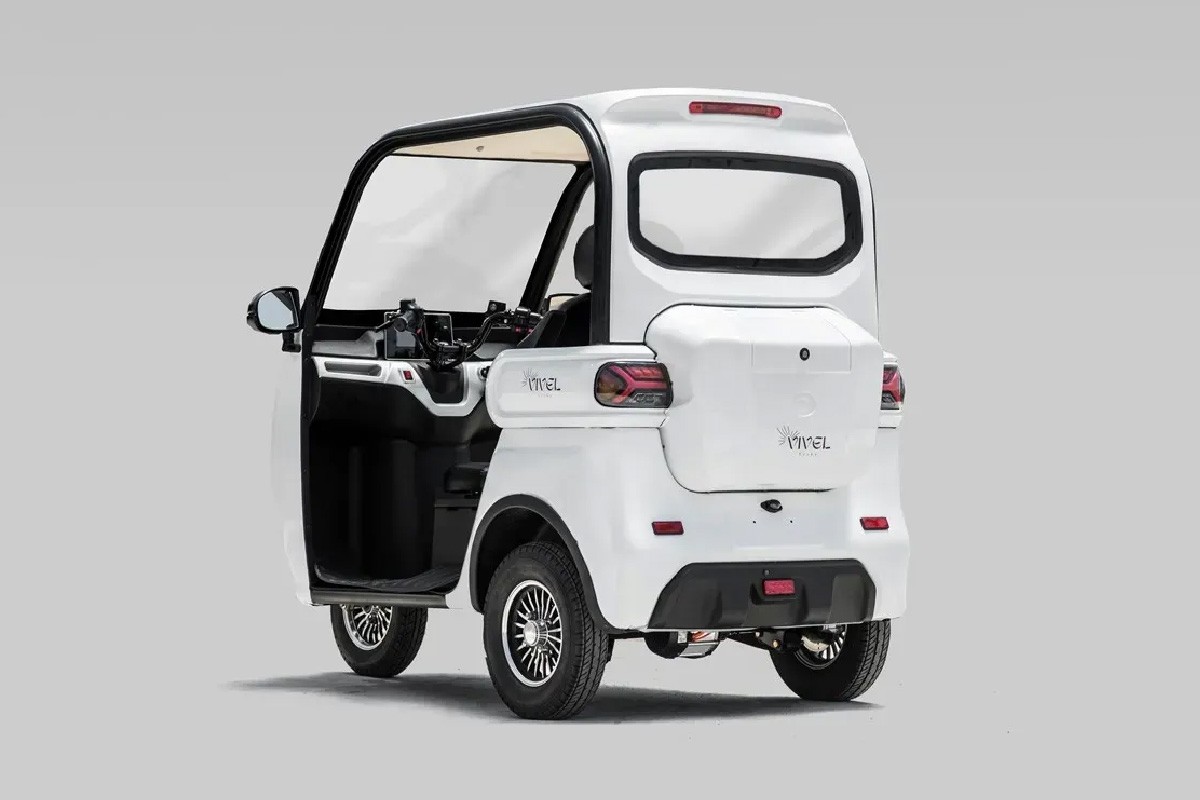 電動トゥクトゥク《VIVEL》Li SMOOTH 1500 3人乗り ライトグレー 航続120km｜ビベルトライク EV TRIKE 電気トライク EVトゥクトゥク 電動乗り物 電動自動車 電気バイク