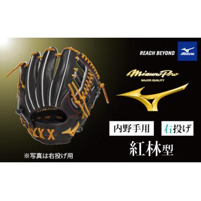 ふるさと納税 宍粟市 ミズノプロ 硬式用 野球グラブ 内野手用 紅林 型(右投げ)AO72