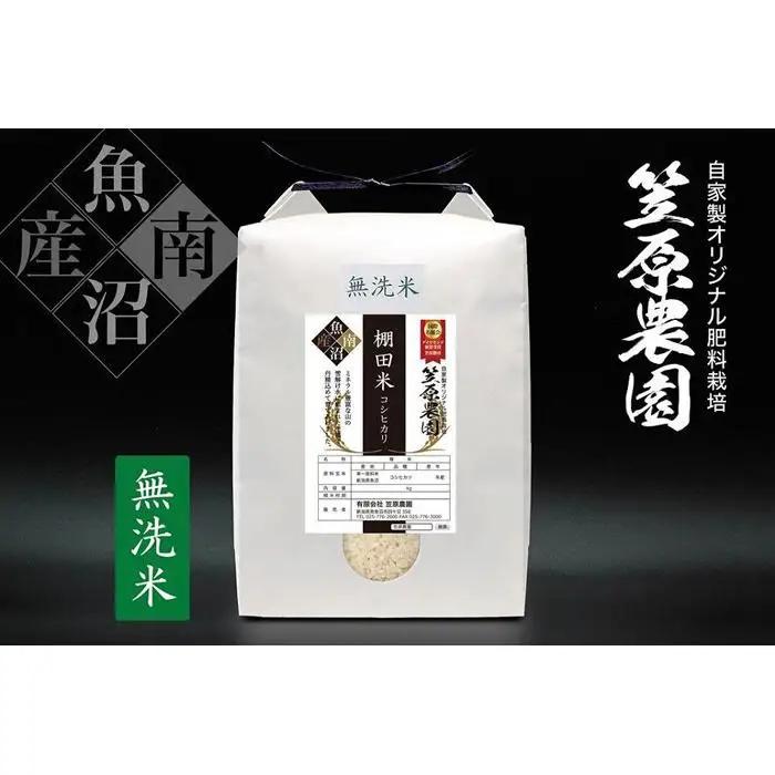 【令和7年】南魚沼産 笠原農園 棚田米コシヒカリ 無洗米 ５kg 　|  コシヒカリ