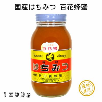 ふるさと納税 三次市 国産純粋はちみつ広島県産の天然百花蜂蜜1200g入