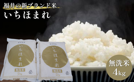 米 いちほまれ 4㎏ 無洗米 白米 福井 ブランド 米