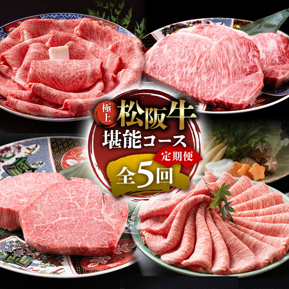 【ふるさと納税】※1月からお届けスタート!! （冷凍）極上松阪牛 堪能コース【定期便5ヵ月】全5回（ヒレ・シャトーブリアン・サーロイン・赤身・霜降り・すき焼き・しゃぶしゃぶ）三重県　多気町　UOD-32