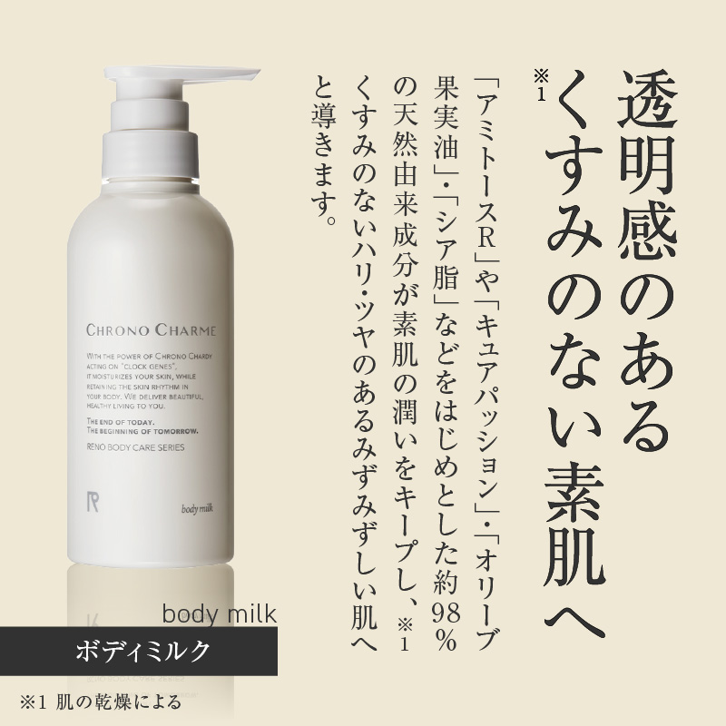 リノ クロノシャルム ボディウォッシュ&ボディミルク 合計2本 (300ml×各1本)
