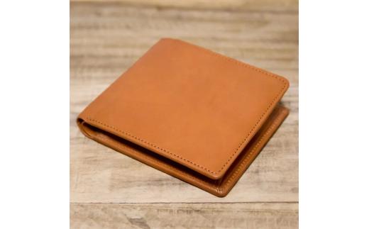 『本革シンプルな二つ折り財布 小銭入れなし』 日本製 本革 財布 二つ折り財布 レザー ヌメ革 おしゃれ シンプル レディース メンズ プレゼント ギフト コンパクト ミニ キャメル ブラウン ダークグリーン ブラック (HARUHINO) 奈良県 奈良市 なら 52-003