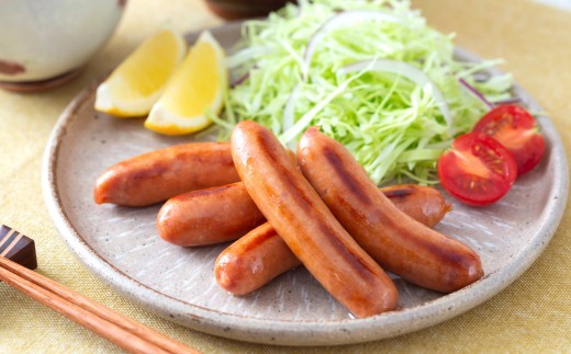 佐伯市産の生姜を使った生姜焼き風ウインナーは、辛さ控えめなためお子様も楽しめます