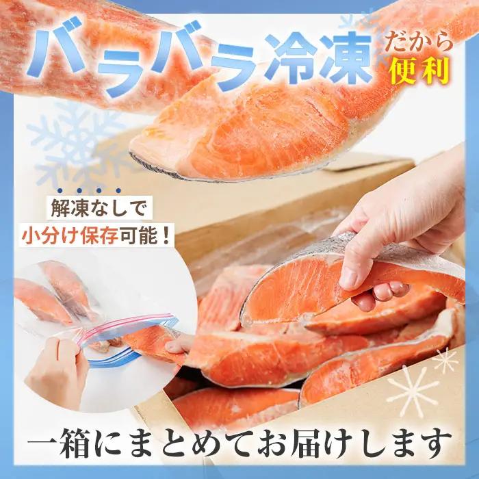 【定期便・全3回(連続)】訳あり 厚切り 塩 銀鮭 切り身(総計3kg・1kg×3回) 塩鮭 簡易包装 冷凍【YS-6】【株式会社安田】