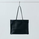 【ふるさと納税】【KENTO HASHIGUCHI】ショッパーバッグ 横 ブラック（shopper bag 横 black） | バッグ 鞄 A4 黒 レディース メンズ ユニセックス シンプル 通勤 おしゃれ 人気 バック トート フォーマル 京都府 京都市 京都