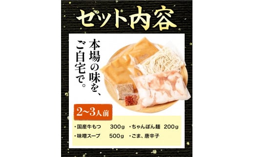 牛もつ鍋 おおいし 博多もつ鍋 味噌味 2~3人前 《30日以内に出荷予定(土日祝除く)》 株式会社大石  国産牛---skr_foismt_30d_25_18000_1s---