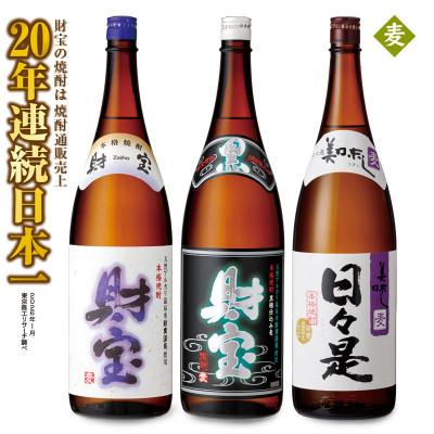 ふるさと納税 垂水市 【麦焼酎】一升瓶3種3本セット(垂水市)